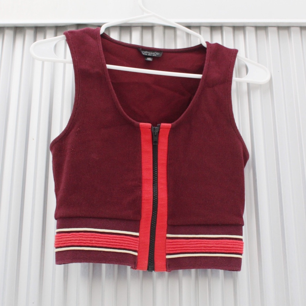 Front-Zip Topshop Crop